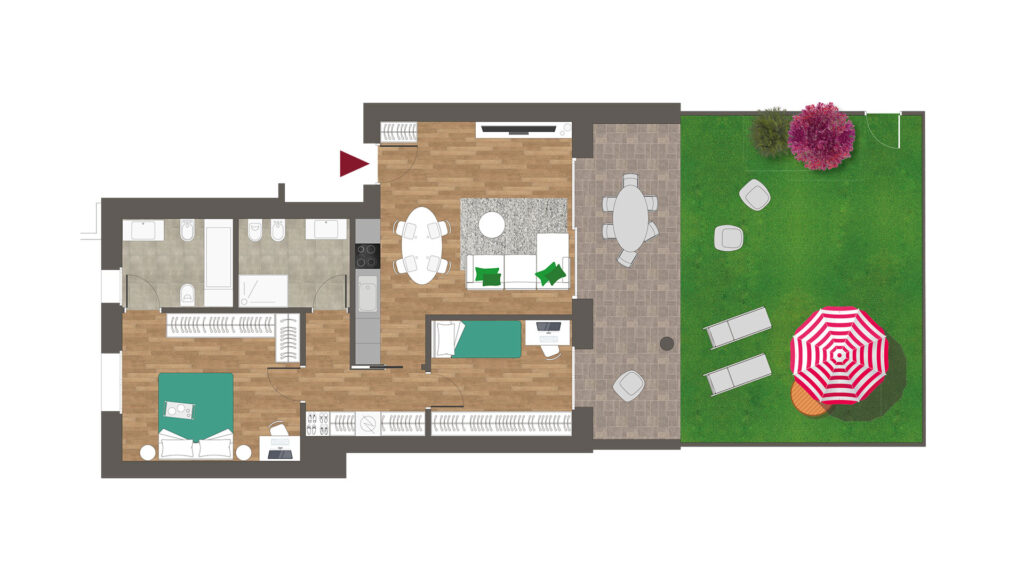 L02 - Trilocale open space